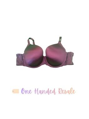 🏷️ Torrid Everyday Wire Free Lightly Lined Smooth 360 Back Purple Bra 50B NIP